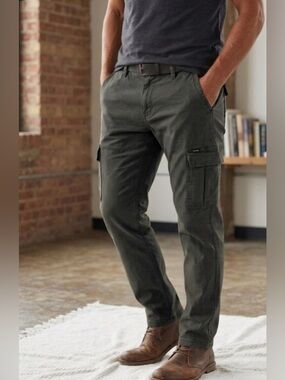 Bench Men's Straight Cargo Pants Khaki Green NWOT Size 36 X 30
